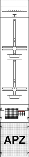 Champ de mesure kpl.H5/B1, 2Z emplacement de compteur en saillie 2CPX035078R9999