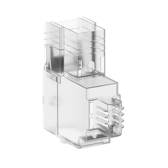 Goulotte de protection en plastique transparent IP2X VPE 3 pour bornes de connexion 1SCA022264R0440
