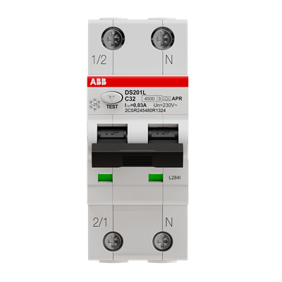 ABB product photo DS201LC32APR30: DS201 L INT.DIF.MAGN.4,5KA 1P+N APR C32 30M - Orion Italia