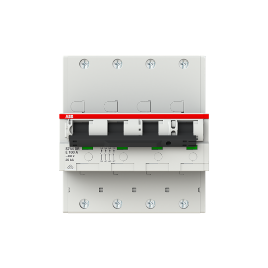 Hauptleitungsschutzschalter SH-Schalter in E-Char., 25kA, 100A, 4P