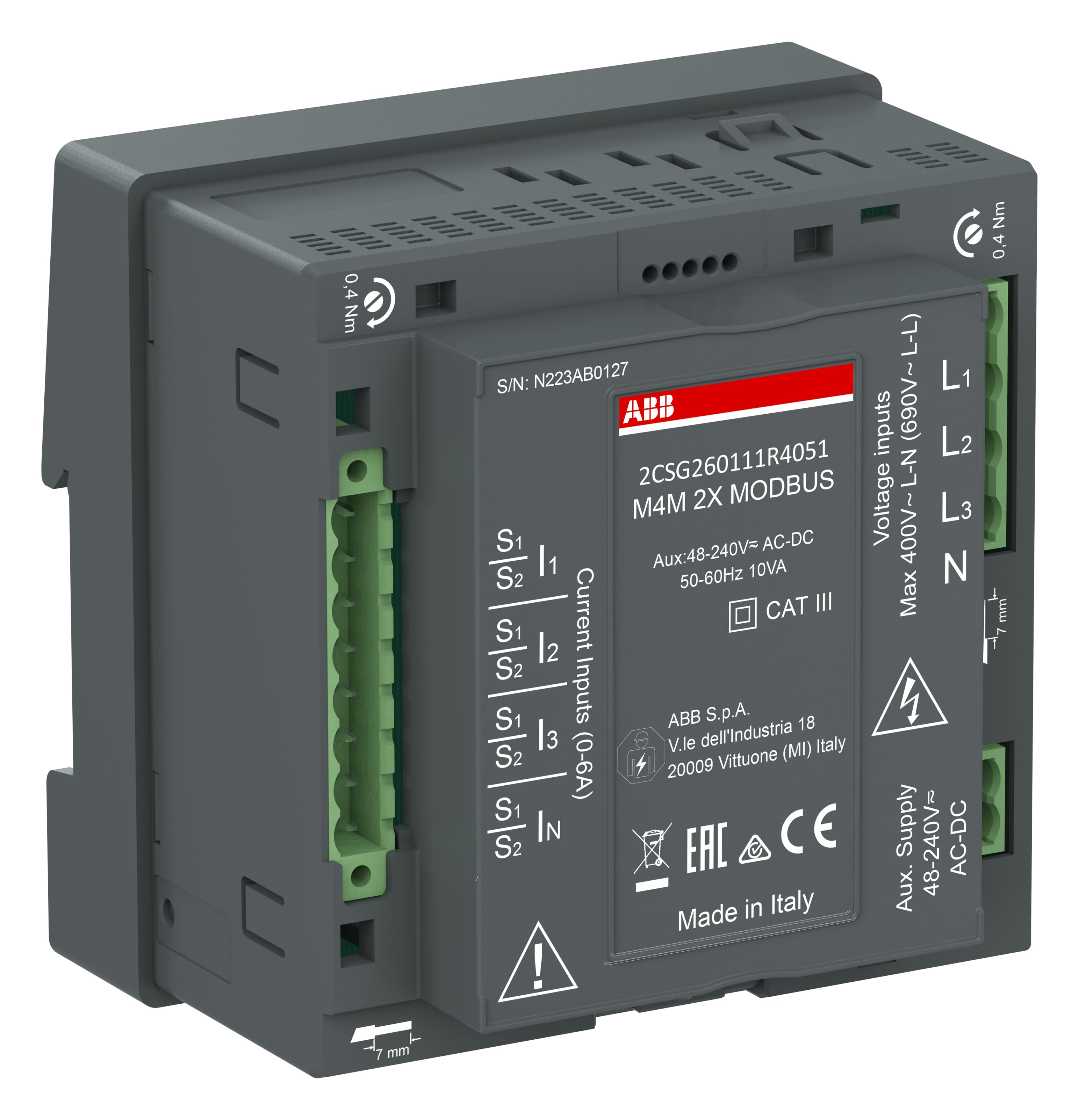 M4M 2X ETHERNET PQ2+RTS | ABB M4M 2X ETHERNET PQ2+RTS | ABB
