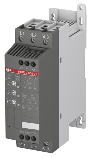 PSR9-600-70 ABB PSR Series Softstarter 5 HP / 4 kW @... 2 HP / 1.5 kW @ 240V 