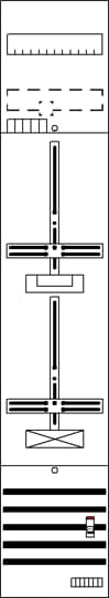 Champ de mesure 9RE 1Z1S, pré-câblé avec croix de mesure, réseau système TN-S 5 pôles 2CPX054113R9999