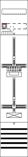 Champ de comptage 9RE 1Z1R, pré-câblé avec croix de comptage, système réseau TN-S 5 pôles 2CPX054141R9999