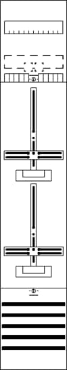 Champ de comptage 9RE 2Cu, pré-câblé avec croix de comptage, système réseau TN-S 5 pôles