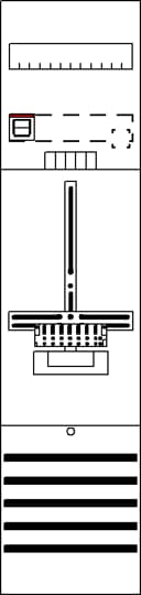 Champ de compteur 7RE 1Z, pré-câblé avec croix de compteur, système réseau TN-S 5 pôles
