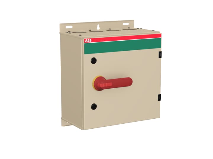 Interrupteur de sécurité EMV dans boîtier en tôle d'acier 6 pôles 45 kW 400 V