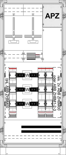 M+W-Armoire, 3/8R4+APZ+INL2ZHBM