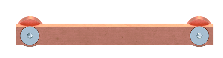 Connecteur CU 20x10, Armoire-Armoire, Rail PE, TwinLine