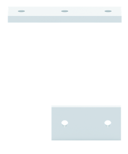 Support VBS L 170 mm, ensemble de supports 2 pièces pour VBS, monté dans le tableau