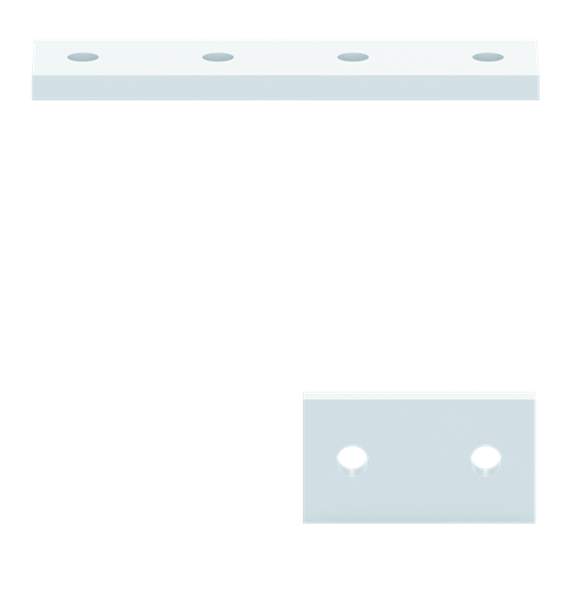 Support VBS L 202mm, set de supports 2 pièces pour VBS, livraison à l'unité
