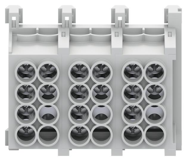 Hauptleitungsabzweigklemme 25 mm² 3pol./4x Klemmstellen, Ausführung C