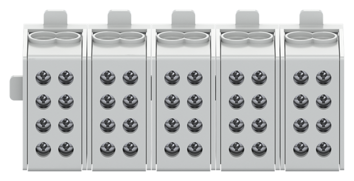 Hauptleitungsabzweigklemme 35/25 mm² 5pol./4x Klemmstellen, Ausführung C