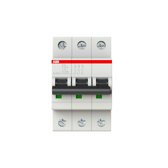 Disjoncteur Z-Char., 6 kA, 10 A, 3P