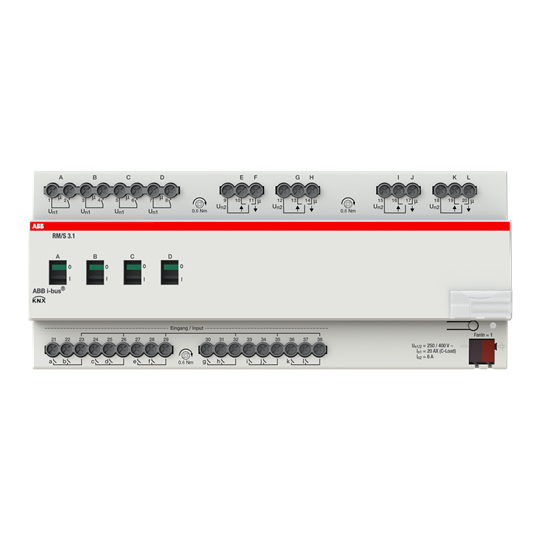 KNX szobavezérlő 12-be 8-ki kalapsínre KNX RM/S3.1 ABB