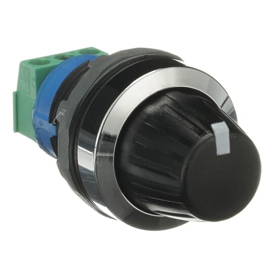 Potentiometer 5 kOhm, Frontring Metall verchromt