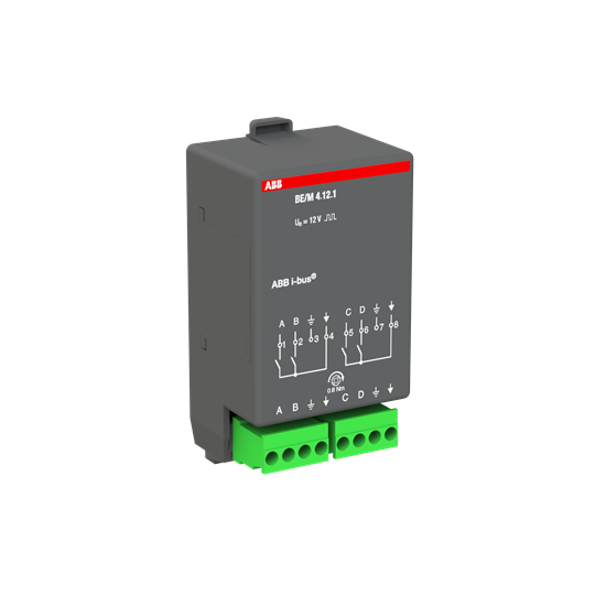KNX szobavezérlő modul 4xkontakt bináris bemenet beépített BE/M4.12.1 ABB