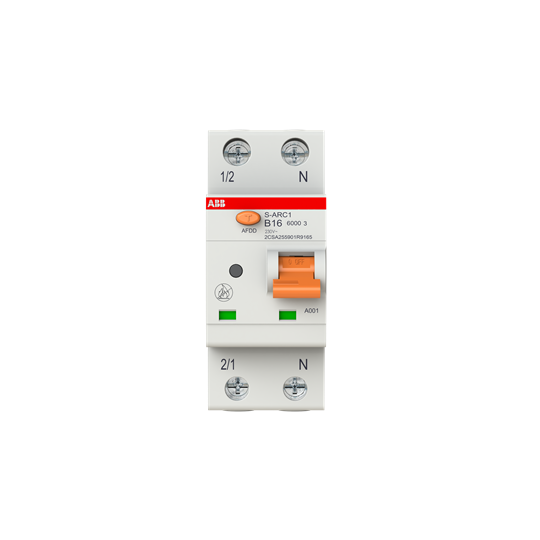 AFDD+LS S-ARC1-B16, 6kA, 1P+N, 2TE Fehlerlichtbogen-Schutzeinrichtung + LS