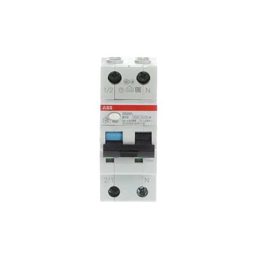DS201A-B10/0,03 FI/LS-Schalter 6kA, 1P+N, Typ A, B 10, 30mA  