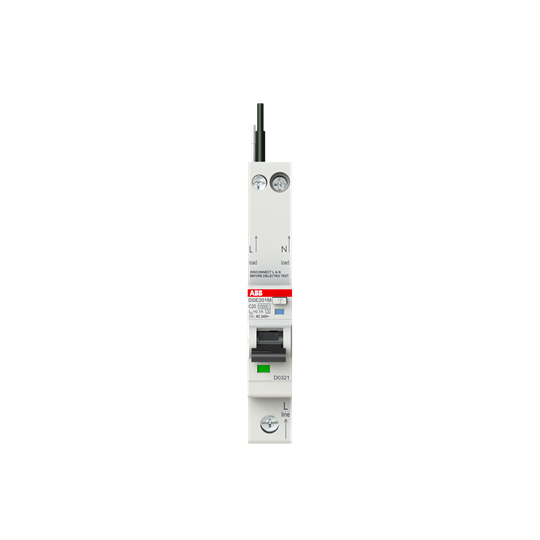 DSE201 M C20 AC100 - N Black - Earth leakage circuit breaker by ABB