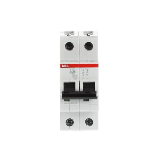 Interruptor Magnetotérmico 2P 25A curva B 6KA ABB S202-B25  (2CDS252001R0255) - Repuestos para grupos electrógenos - GENSET COMPONENTS