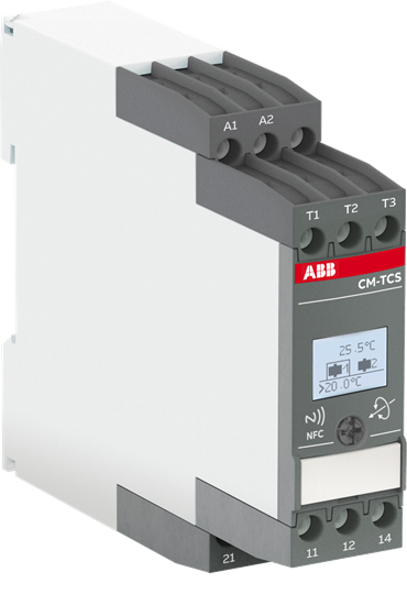 Temperaturüberwachungsrelais -200..+850°C, 1 Ch., 24-240V AC/DC, Push-In