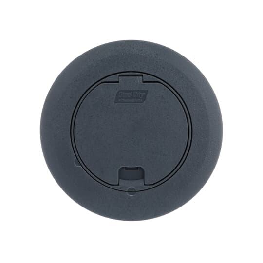 ROUND RECESSED COVER - GRAY