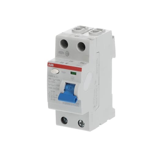 ABB RCD - Interruttore differenziale salvavita, bipolare, da 25 A, corrente  differenziale 0,03 A, per corrente d'errore