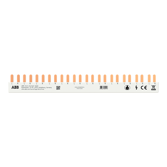Phasenschiene FlexLine 1P+N, 24Pins, 12 TE, 10qmm L-N-L-…   