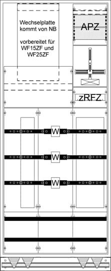 Armoire MuW complète TX312S, courant nominal In 420 A