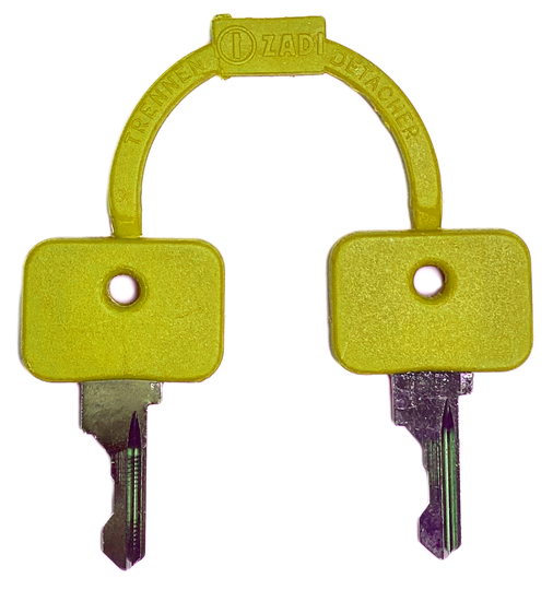 Clé de remplacement avec clé, code 33, métal série, 1 set = 2 pièces