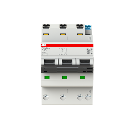 Disjoncteur B-Char., 6KA, 3P+N, 13 A FlexLine Technologie Push-in