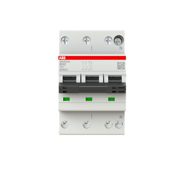 Disjoncteur B-Char., 6KA, 3P+N, 32 A FlexLine Technologie Push-in