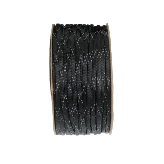 PET Expandable Braided Sleeving 3/8 (BLACK)