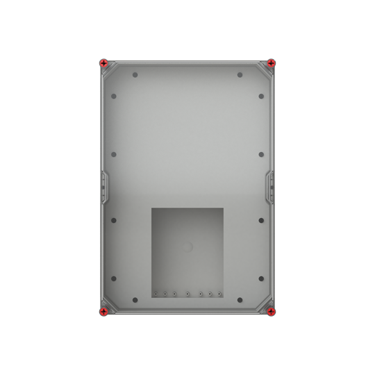 Coffre de protection VMS64 1xNH1 en bas pour barres collectrices 60mm jusqu'à 630A