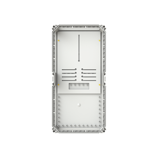Boîtier de compteur o.D 640x320x130 VMS 63 partie inférieure avec plaque porte-compteur
