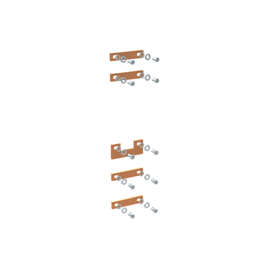 NH-InLine II Cu-Verbinder Sammelschienen-Kupplungssatz 400A