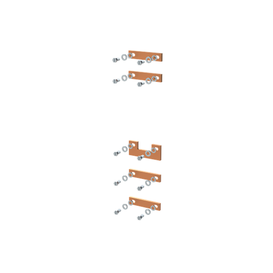 NH-InLine II Cu-Verbinder Sammelschienen-Kupplungssatz 400A