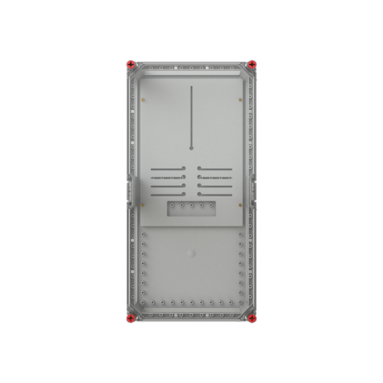 Boîtier de compteur 3 points VMS63V avec plaque de support pour compteur 3 points
