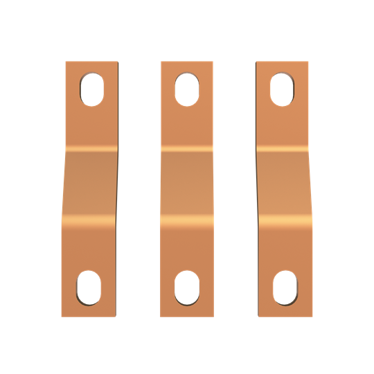 Connexion Cu pour 1 x OT630 et NH3 partie inférieure 30x10mm 3 pièces = 1 jeu