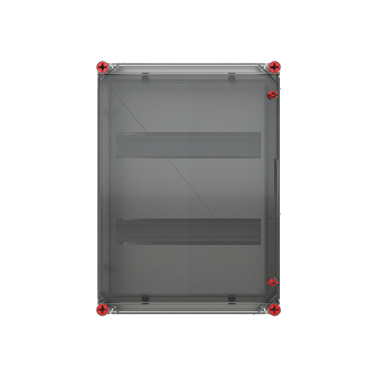 Boîtier RE 440x320 2R a14TE Boîtier conforme à la norme 28TE avec couvercle rabattable