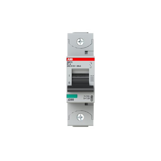 Disjoncteur haute performance 1,6A, K, 400V AC=Icu 50 kA, 690V AC=Icu6 kA, 1P