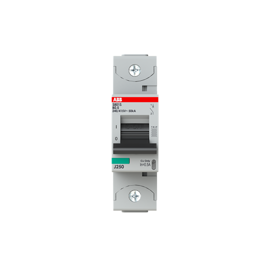 Disjoncteur haute performance 0,5A, B, 400V AC=Icu 50 kA, 690V AC=Icu6 kA, 1P