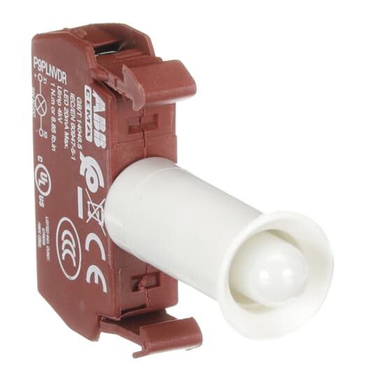 LED-Block rot 24V AC/DC, Modular Metall Reihe