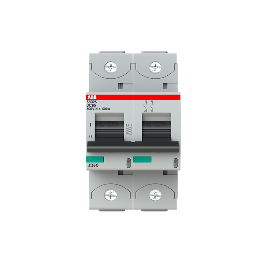 Disjoncteur haute performance 5A, B, 500VDC=Icu 50kA, 2P
