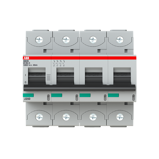 Disjoncteur haute performance 2.5A, B, 1000VDC=Icu 50kA, 4P 2CCF020033R0001