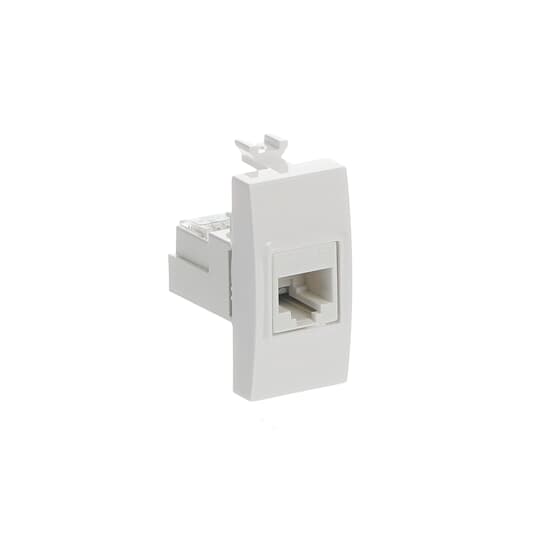 CONNETTORE RETE DATI RJ45 CAT5 E UTP ABB CHIARA