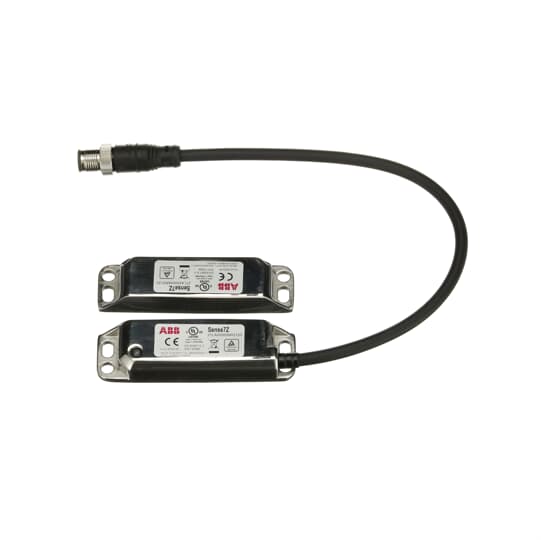Sicherheitsschalter 2 Öffner + 1 Schließer , QC Kabel 250 mm, LED, Edelstahl