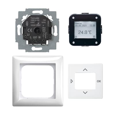 Busch-Jaeger Bewegungsmelder Set - Komfort Sensor Mit Relais Einsatz Alpinweiß