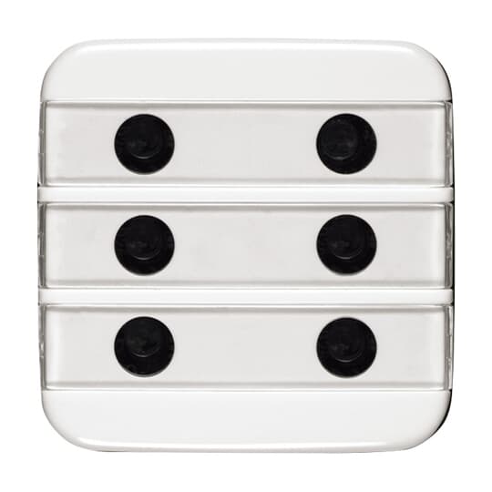 Zentralscheibe 6-fach, beleuchtbar mit Beschriftungsfeld Reflex SI/SI Linear